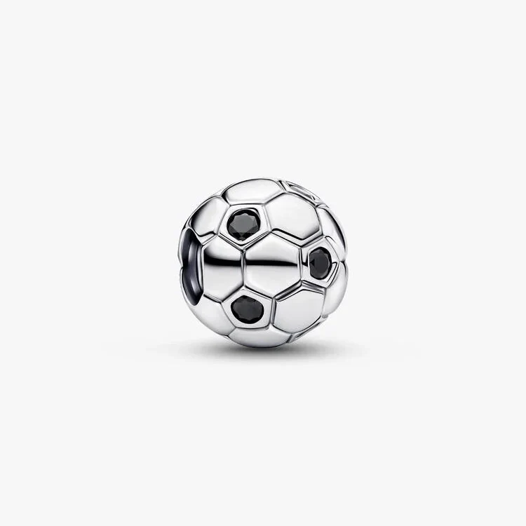 Black Crystal Football Charms