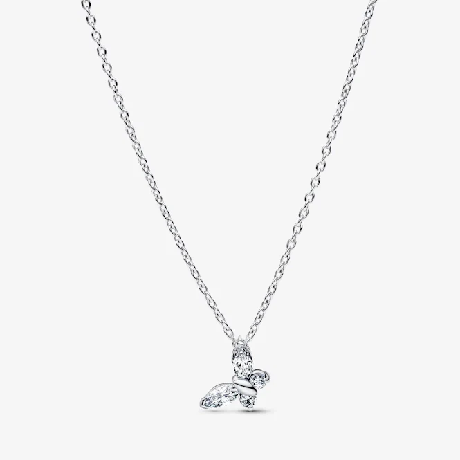 Butterfly Pendant Necklace, 45cm
