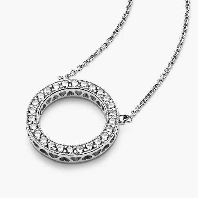 Circle of Sparkle Necklace, 45cm - Image 2