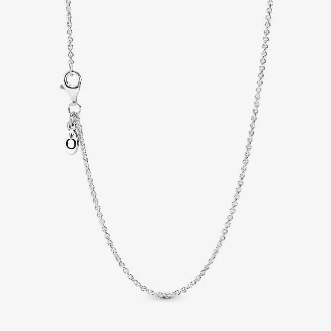 Classic 1.5mm wide Cable Chain Necklace, 45cm