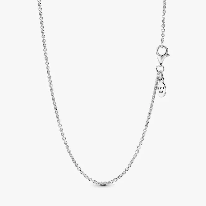 Classic 1.5 mm wide Cable Chain Necklace, 90cm - Image 2