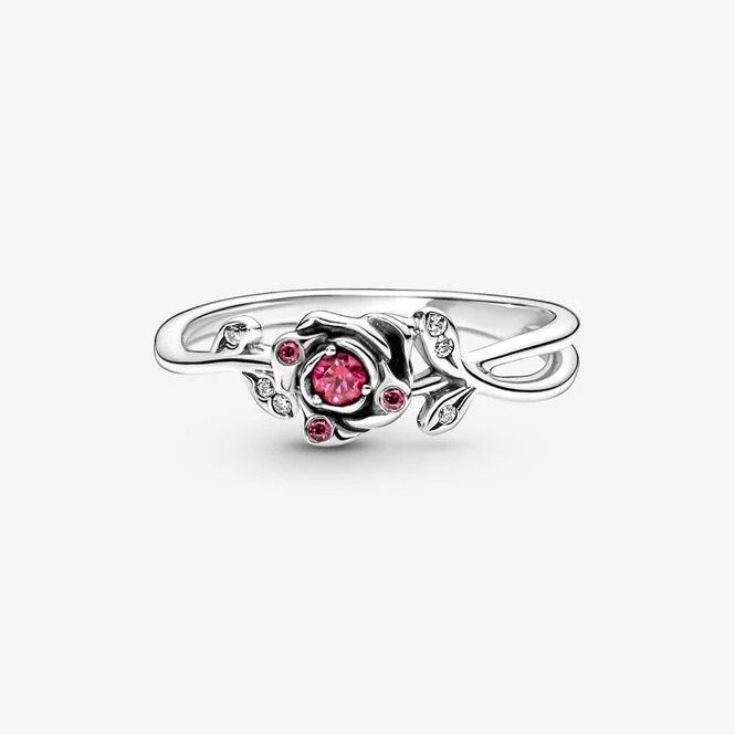 Disney Beauty and the Beast Rose Ring, Size 48 - Image 2