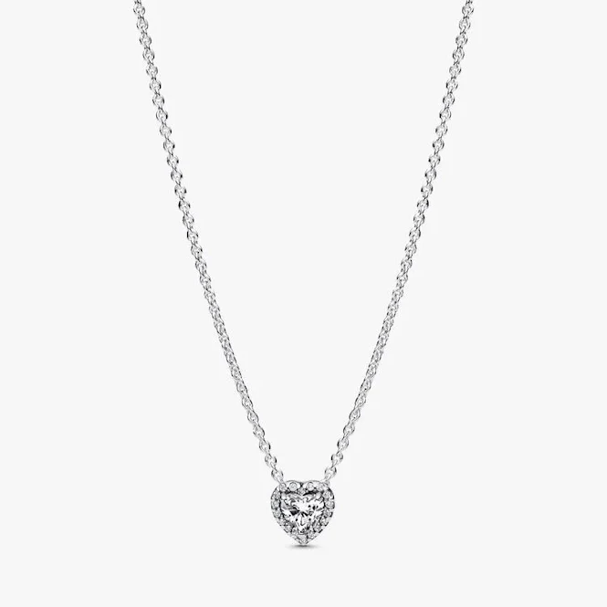 Elevated Heart Necklace, 45cm