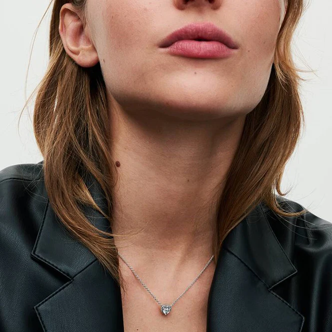 Elevated Heart Necklace, 45cm - Image 2