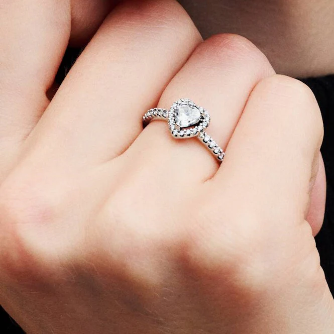 Elevated Heart Ring, Size 50 - Image 3