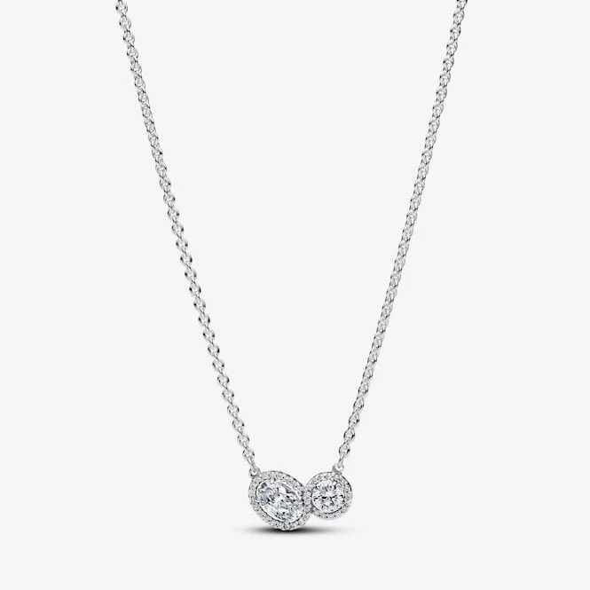 Embracing Halo Necklace, 45cm