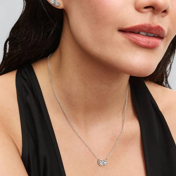 Embracing Halo Necklace, 45cm - Image 4