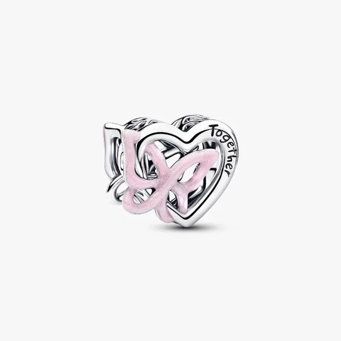 Entwined Heart & Butterfly Charms