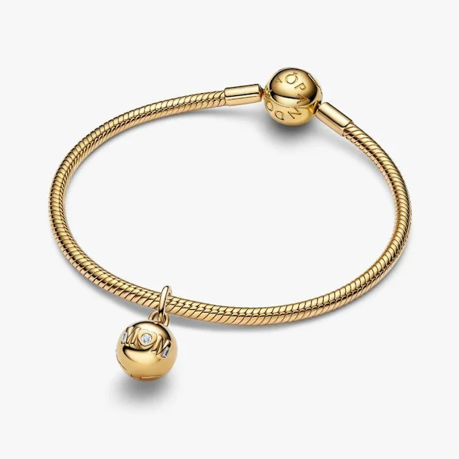 Gold Mom Ball Clasp Charms - Image 2