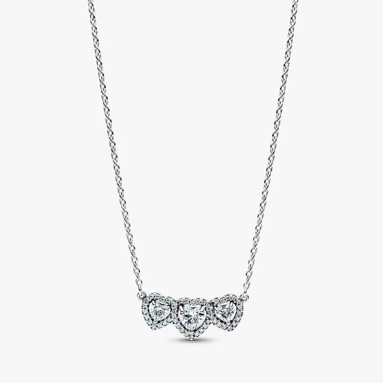 Halo Heart Trilogy Collier Necklace, 45cm
