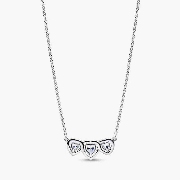 Halo Heart Trilogy Collier Necklace, 45cm - Image 4