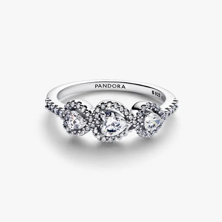 Halo Heart Trilogy Ring, Size 60 - Image 3