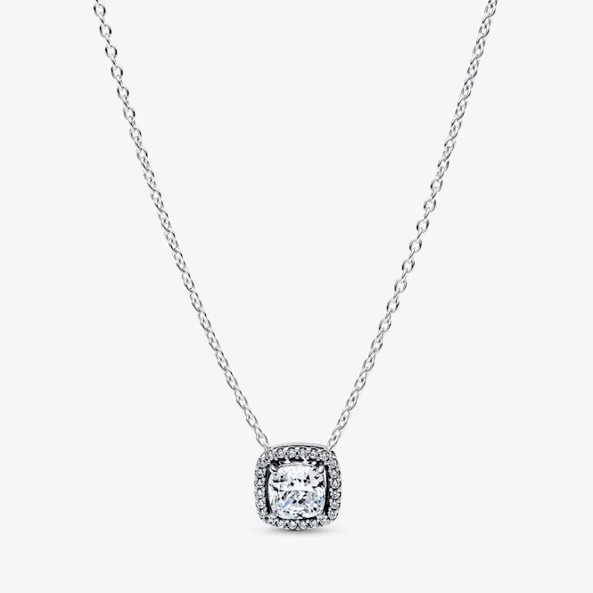 Halo Pendant Collier Necklace, 45cm