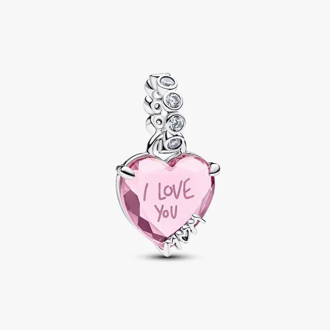 I Love You Mom Dangle Charms