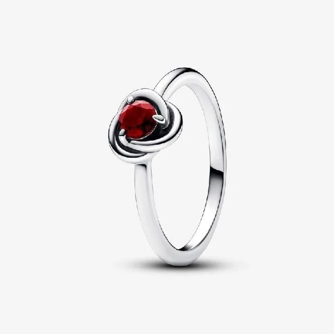 January Birthstone Eternity Circle Ring, Size 50