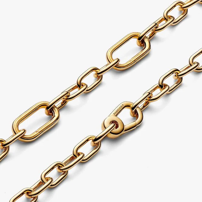 ME Gold Small-Link Chain Bracelet, 17.5cm - Image 3