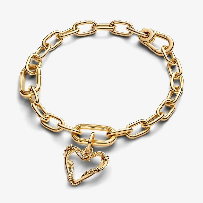 ME Gold Wire Heart Dangle Charms - Image 4