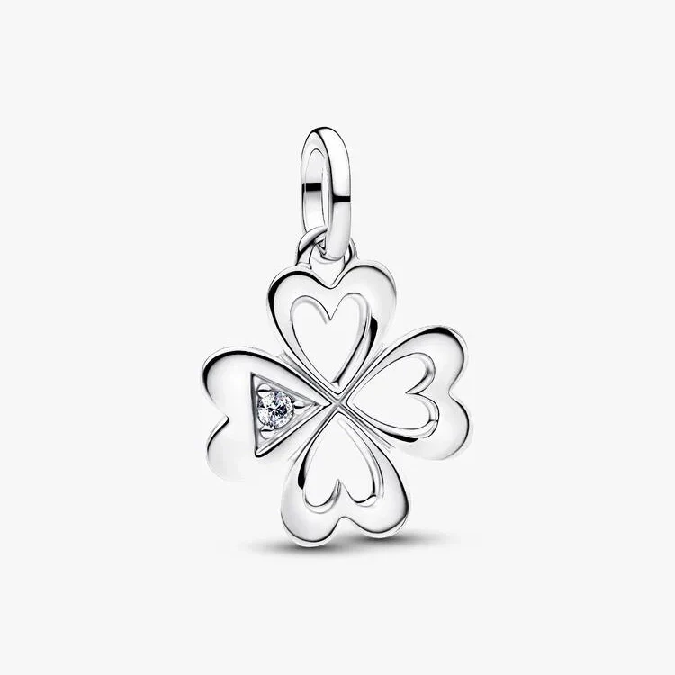 ME Heart Four-Leaf Clover Medallion Charms
