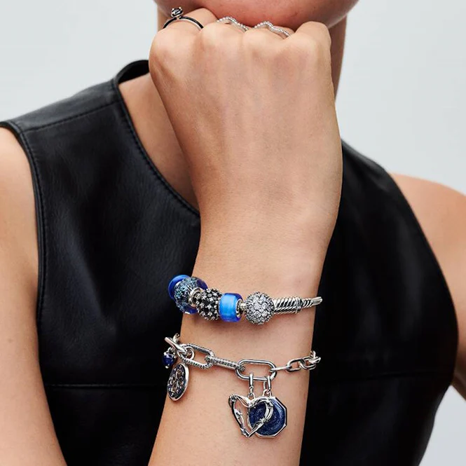 ME Silver Small Link Chain Bracelet, 16cm - Image 2