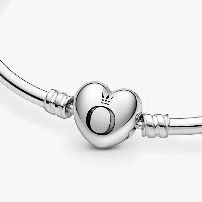 Moments Heart Clasp Bangle, 15cm - Image 2