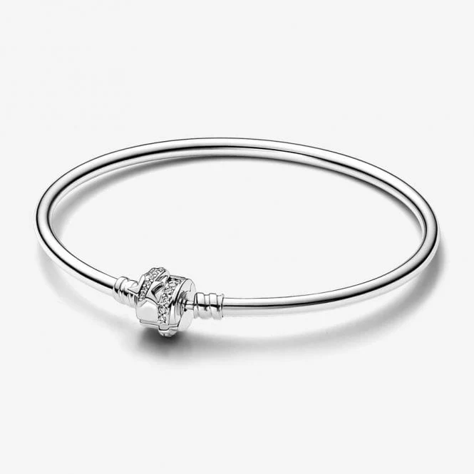 Moments Sparkling Shooting Star Bangle, 17cm