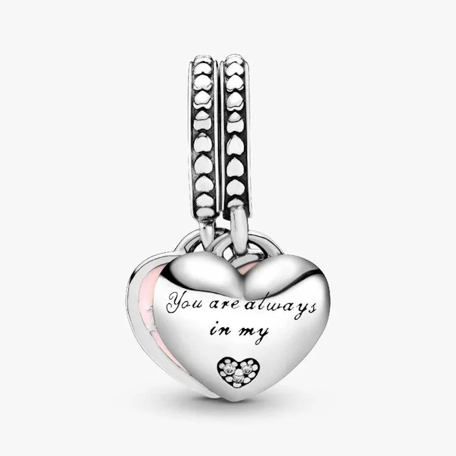 Mother & Daughter Hearts Dangle Charms - Image 3