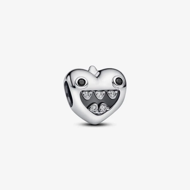 Mum's Little Monsters Heart Charms