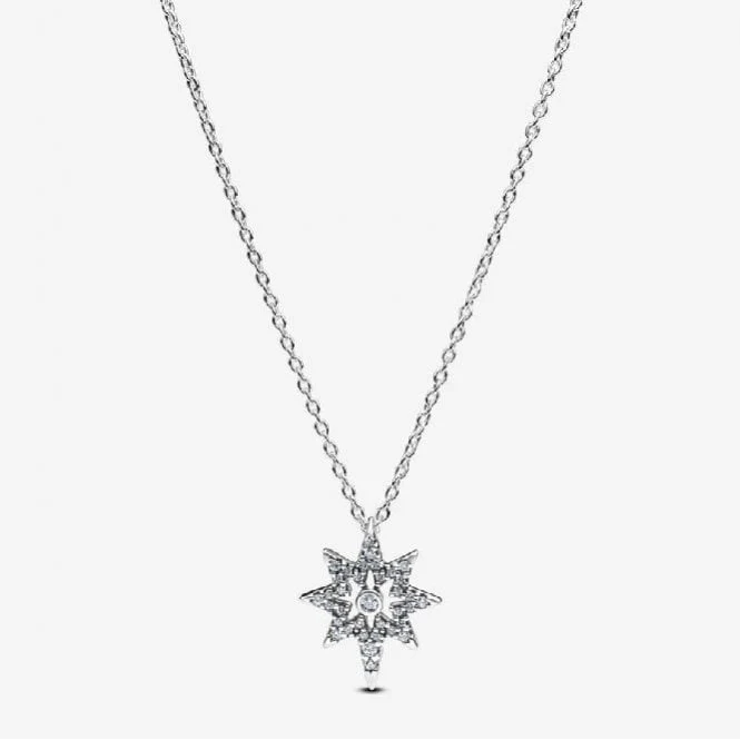 North Star Pendant Necklace, 45cm