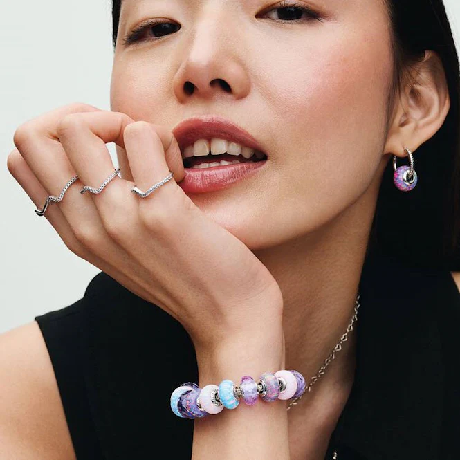 Opalescent Pink Charms - Image 4