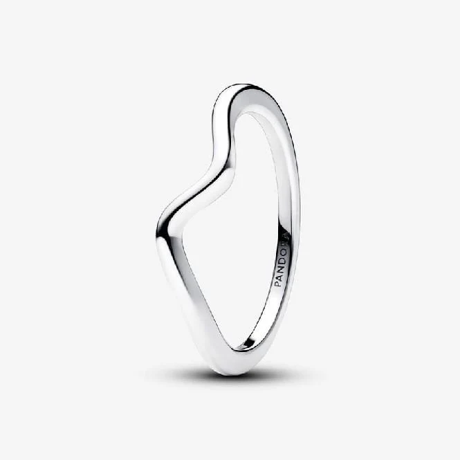 Polished Wave Ring, Size 52