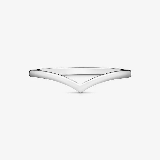 Polished Wishbone Ring, Size 62 - Image 3