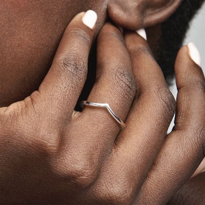 Polished Wishbone Ring, Size 62 - Image 4