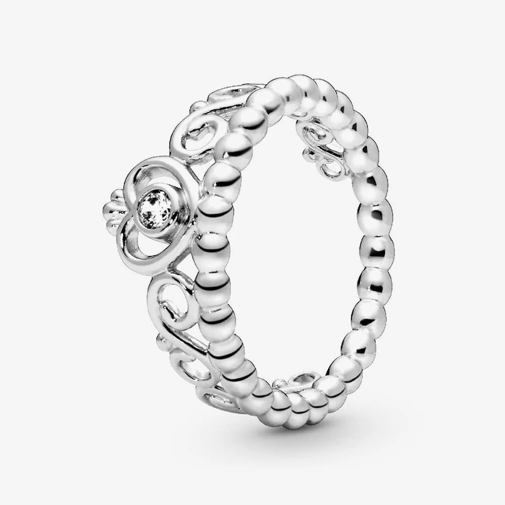 Princess Tiara Crown Ring, Size 54