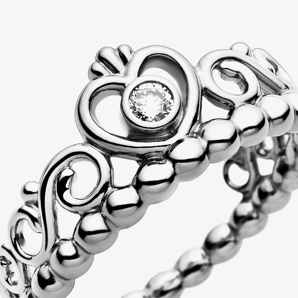 Princess Tiara Crown Ring, Size 54 - Image 3