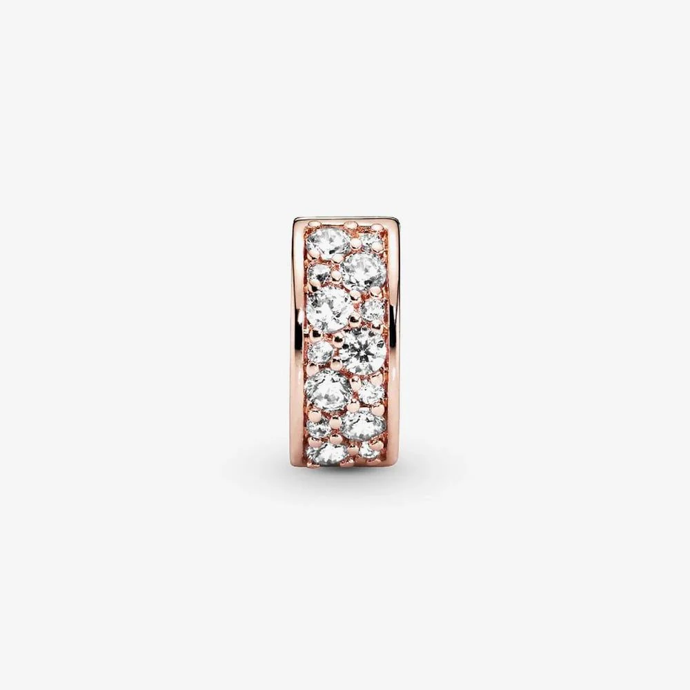 Rose Clear Pave Clip Charms - Image 3