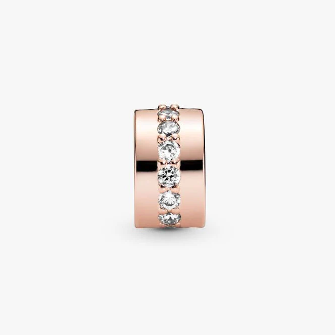 Rose Sparkling Row Spacer Charms - Image 2