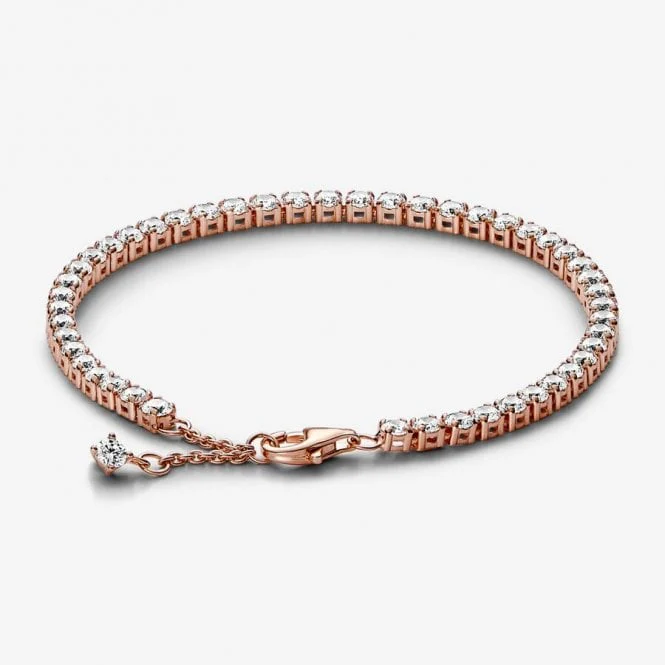 Rose Sparkling Tennis Bracelet, 20cm