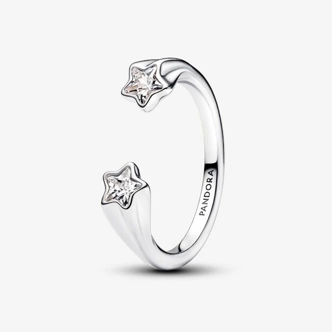 Shooting Stars Open Ring, Size 52