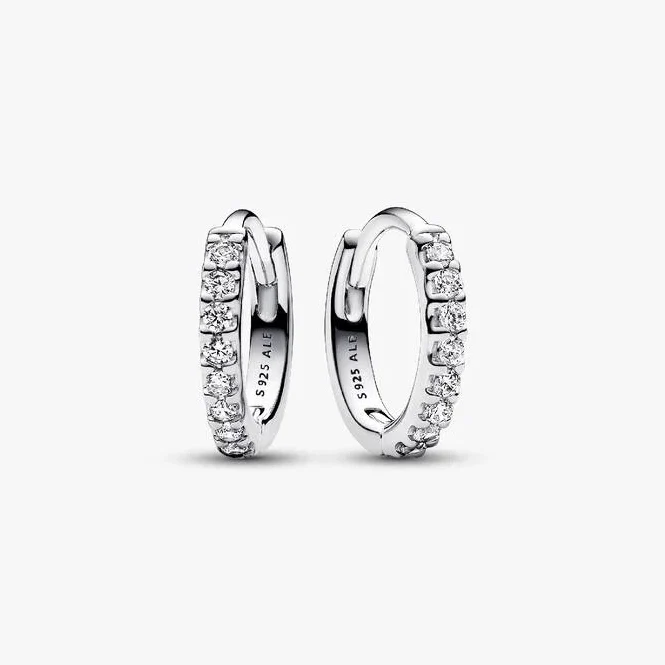Sparkling Huggie Hoop Earrings