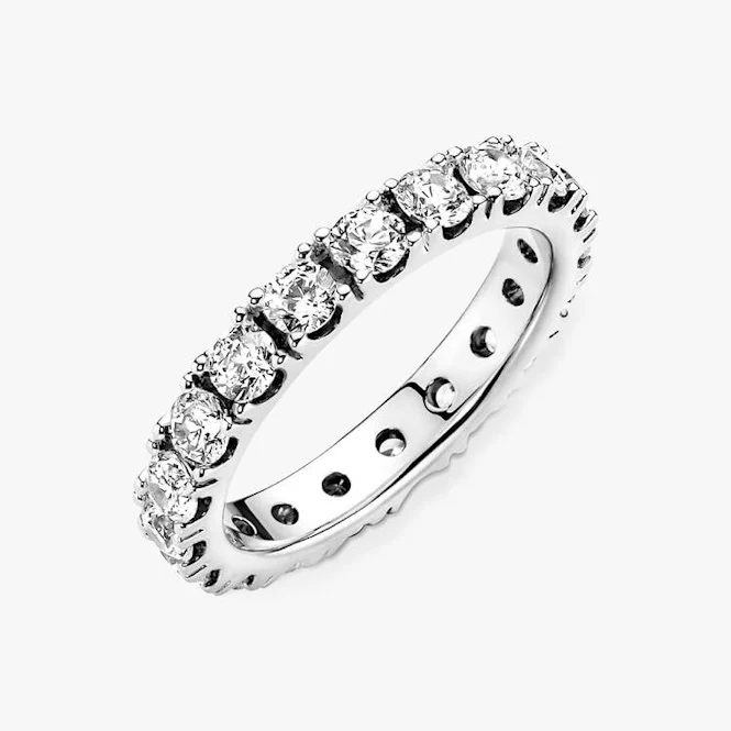 Sparkling Row Eternity Ring, Size 48 - Image 4