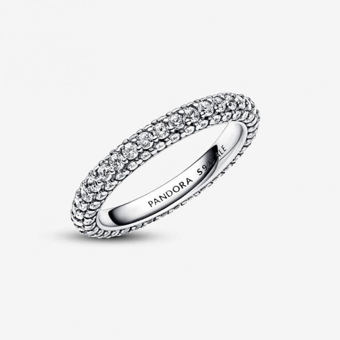 Timeless Pave Single-Row Ring, Size 52