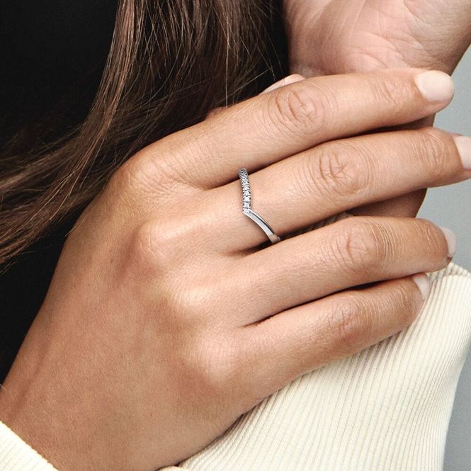 Timeless Wish Half Sparkling Ring, Size 50 - Image 3