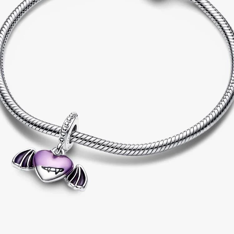 Vampire Winged Heart Dangle Charms - Image 3