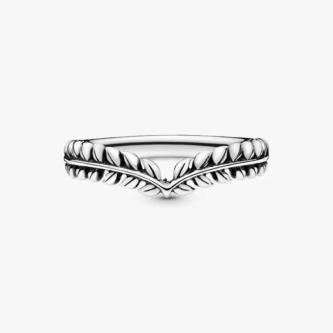 Wheat Grains Wishbone Ring, Size 50 - Image 2
